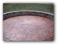 Stamped Patio Sitting Area
