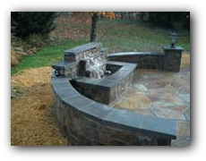 Fountain Stamped Patio